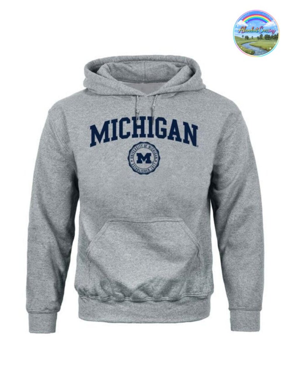 Unisex Cotton Blend Hooded Sweatshirt with Kangaroo Pocket